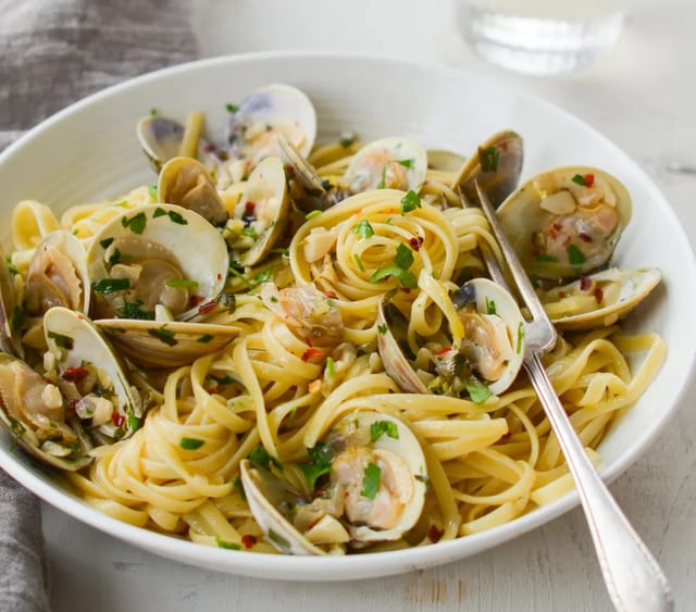 Linguine with Clam Sauce.