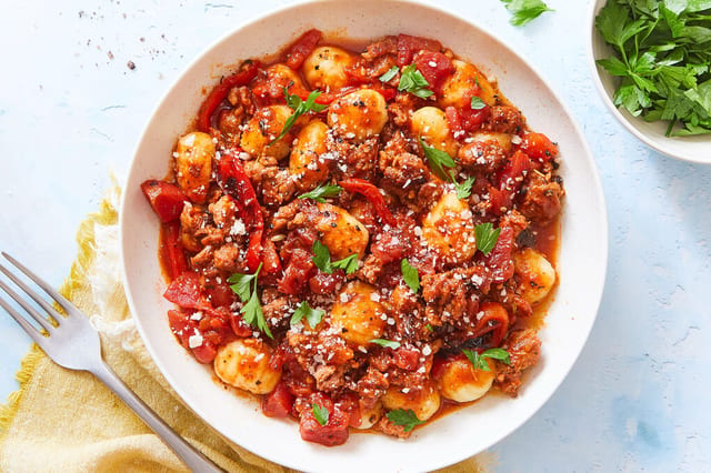 Chicken & Sausage Cacciatore.