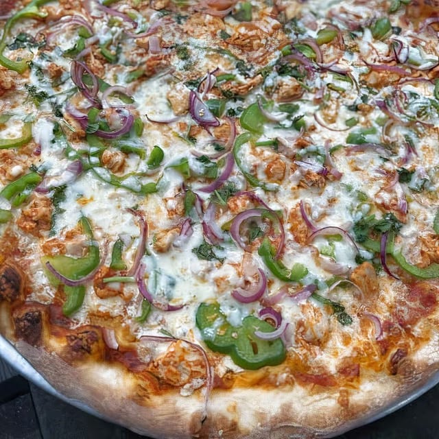 Butter Chicken Pizza.