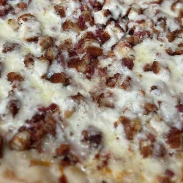 Chicken Bacon Ranch Pizza.