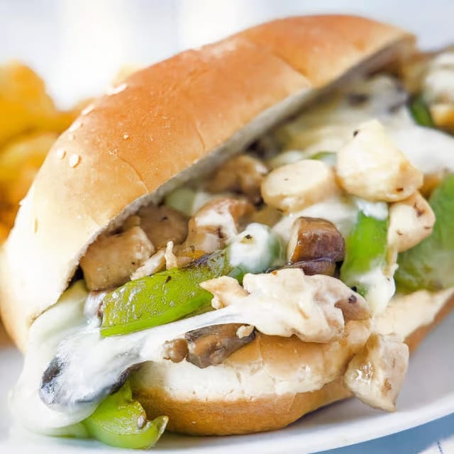 Chicken Philly Sandwich.